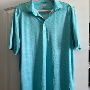 Greg Norman Collection Blue Polo Shirt Classic Design